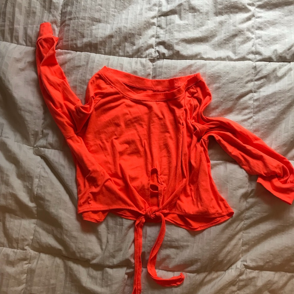 COPY - Neon orange crop top size small